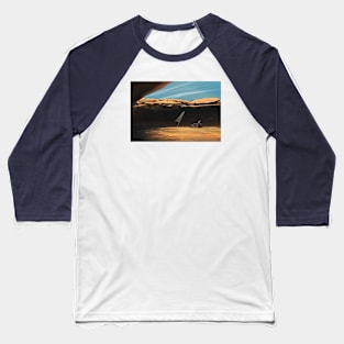 Find the flag, wave to the camera Baseball T-Shirt